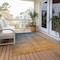Homeroots 9' X 12' Gold Ombre Washable Indoor Outdoor Area Rug 563716 - alternate 6