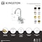 Kingston Brass Double-Handle 4" Centerset Bar Faucet, Polished Nickel KB8496CML - alternate 5
