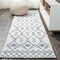 Jonathan Y Boho Moroccan Ivory/Navy 2 ft. x 10 ft. Indoor/Outdoor Runner Rug SMB123B-210 - alternate 1
