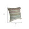 Homeroots Set of Two 18" Beige Blue and Green Striped Cotton Blend Throw Pillows, 2PK 554583 - alternate 3