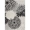 Homeroots 4' X 6' Black And White Floral Indoor Outdoor Area Rug 546647 - alternate 1