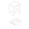 Monarch Specialties Accent Table, Nightstand, Side Table, Storage Drawer, Light Brown, Contemporary I 3609 - alternate 3