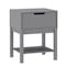 Flash Furniture Dallas Wooden Night Stand, Bedroom Side Table with Storage Drawer and Shelf for Kids in Gray MG-9007-1-NS-GY-GG - alternate 6