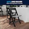 Flash Furniture HERCULES 4 Pk Commercial Black Indoor/Outdoor Lightweight Resin Folding Event Chair w/ Slatted Seat 4-LE-L-1-BK-SLAT-GG - alternate 8
