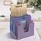 Acrimet 5 Section Incline File Sorter Desk Organizer Rack for Office Desktop Plastic Solid Purple 225.3 - alternate 6
