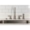 Kingston Brass Double-Handle Widespread Kitchen Faucet with Knurled Handle and Brass Sprayer, Brushed Nickel KS8728KNLBS - alternate 6
