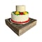 Homeroots Natural Weathered Gray Cake Stand 379879 - alternate 1