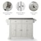 Crosley Alexandria Granite Top Full Size Kitchen Island/Cart KF30003AWH - alternate 7