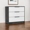 Homeroots 28" White and Gray Three Drawer Dresser 544001 - alternate 11
