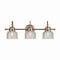 Jonathan Y Virginia 25.25" 3-Light Metal/Glass LED Vanity Light, Brass Gold JYL7409B - alternate 1