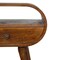 Homeroots 21" Brown Solid Wood Oval One Drawer Nightstand 651489 - alternate 17