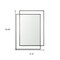 Homeroots 43" Gray Metal Accent Mirror 607285 - alternate 4