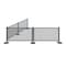 Factory 2U Commercial Patio Gray Aluminum Bar Restaurant Fence Kit, 20ft L, 34in H, Flexible Layout, Powdercoat w/ UV Topcoat 805681 - alternate 1