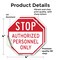 Signmission Stop Authorized Personnel Only, 4 inch X 4 inch, Vinyl Decal, 2PK OC-D-2PACK-4-217 - alternate 3