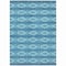 Homeroots 10' X 14' Teal Blue Gray And Ivory Geometric Washable Indoor Outdoor Area Rug 599675 - alternate 8