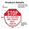 Signmission Stop All Visitors and Trucks Must S, 10 Inch X 10 Inch, Vinyl Decal OC-D-10-245 - alternate 4