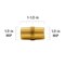 Proline Series Brass 1/2-in MIP x 1-1/2-in Nipple BN-836NLB - alternate 4