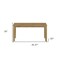 Homeroots 35" Brown Solid Wood Dining Table 506621 - alternate 5