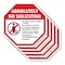 Signmission Absolutely No Soliciting No Politi, 10 inch X 10 inch, Aluminum Metal Signs, 5PK OC-A-5Pack-10-18 - alternate 1