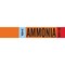 Brady VAP AMMONIA HIGH Pipe Marker, 4in H x 24in W, Fits Pipes 8in Dia. or Larger 145876 - alternate 1
