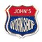 Signmission John's Workshop, 18 inch X 18 inch, Plastic Sign, 2PK SHI-P-2PACK-18-489-JOHN - alternate 1