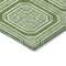 Homeroots 3' X 5' Green And Ivory Geometric Washable Indoor Outdoor Area Rug 610805 - alternate 5