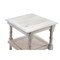 Homeroots 24" Antiqued White Solid Wood End Table With Two Shelves 632711 - alternate 7