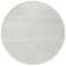Homeroots 8' Ivory And Silver Round Southwestern Washable Indoor Outdoor Area Rug 593692 - alternate 4