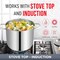 Bakken-Swiss Deluxe 16-Quart Stainless Steel Stockpot with Tempered Glass Lid, Heavy Duty BKSSQ16 - alternate 6