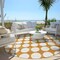 Homeroots 8' Orange And Ivory Round Polka Dot Washable Indoor Outdoor Area Rug 595261 - alternate 7