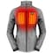 Actionheat 5V Battery Heated Softshell Jacket, Women's, Sharkskin Grey, XS 810058852182 - alternate 1