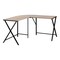 Homeroots 55" Taupe and Black L Shape Computer Desk 376542 - alternate 8