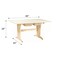 Diversified Spaces Art/Planning Table Almond Top PT-60P26 - alternate 4