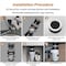 Tecasa 1/2 HP Garbage Disposals, 2600 RPM, 30.4 oz, 115V, With Power Cord TGES50N - alternate 6