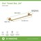 Symmons Dia 24 Inch Towel Bar with Mounting Hardware 353TB-24-BBZ - alternate 4