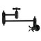 Kingston Brass Wall Mount Pot Filler Faucet, Matte Black KS3100ZX - alternate 1