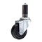 Service Caster 3.5'' SS Hard Rubber Wheel Swivel 1'' Expanding Stem Caster SCC-SSEX20S3514-HRS-1 - alternate 1