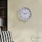 Clockswise 12-in Round Quartz Wall Clock Non-Ticking Battery Operated with Silent Sweep Movement,  QI004745.WT.12 - alternate 8