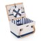 Picnic Time Family Of Brands Boardwalk Picnic Basket for 2, Beige Canvas with Navy Blue Accents 104-20-216-000-0 - alternate 1