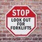 Signmission Stop Look Out for Forklifts, 10 inch X 10 inch, Aluminum Metal Signs, 5PK OC-A-5Pack-10-57 - alternate 6