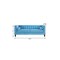 Homeroots 83" Sky Blue Velvet Wood Sofa With Toss Pillows 543952 - alternate 7