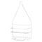Simple Spaces Shower Caddy, 2-Shelf, Steel, 10 in OAW, 19 in OAH, 4-1/4 in OAD, 10 lb SS-SC-25-CH-3L - alternate 1