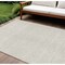 Homeroots 9' X 12' Ivory And Beige Chevron Washable Indoor Outdoor Area Rug 612272 - alternate 1