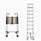 Wrightmaster 9.5 ft. Aluminum Button Extension Ladder with Triangle Stabilizer and Hooks, 330 lbs. Load Capacity ZR-187988 - alternate 1