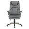 Office Star Products Exec Bonded Lthr Seating Office Chair, Charcoal / Titanium ECH17057-EC42 - alternate 9