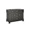 James Martin Vanities Brookfield 48 in Single Vanity, Black Onyx w/Single Hole 3 CM White Zeus Silestone Top & Backsplash 547-V48-BKO-1WZ - alternate 4