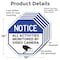 Signmission Notice All Activities Monitored by, 10 inch X 10 inch, Aluminum Metal Signs, 5PK OC-A-5Pack-10-326 - alternate 6