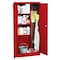 Sandusky Lee Light Duty Welded Steel Combination Cabinet, 30x18x66, Red VFC1301866-01 - alternate 4