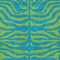 Homeroots 8' X 10' Teal Blue And Green Animal Print Washable Indoor Outdoor Area Rug 600711 - alternate 9