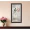 Homeroots Cottage Peach Rose Black Framed Print Wall Art 530038 - alternate 3